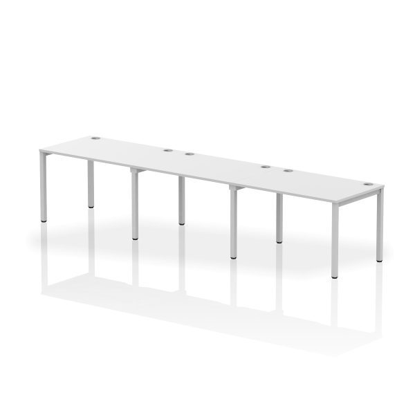 Pulse Single Row Bench Desk - 3 Person - Image 11