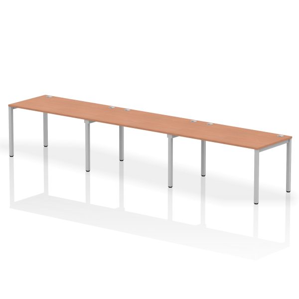 Pulse Single Row Bench Desk - 3 Person - Image 13