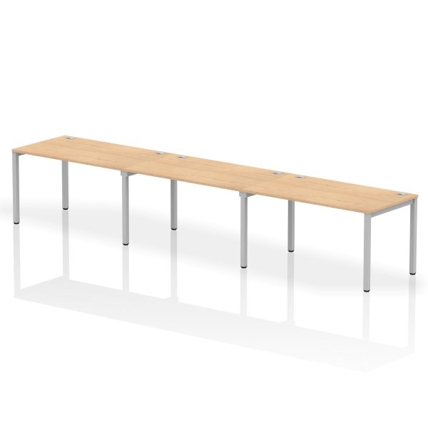 Pulse Single Row Bench Desk - 3 Person - Image 17