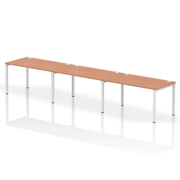 Pulse Single Row Bench Desk - 3 Person - Image 14