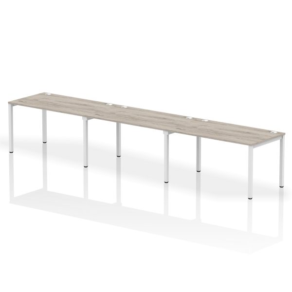 Pulse Single Row Bench Desk - 3 Person - Image 16