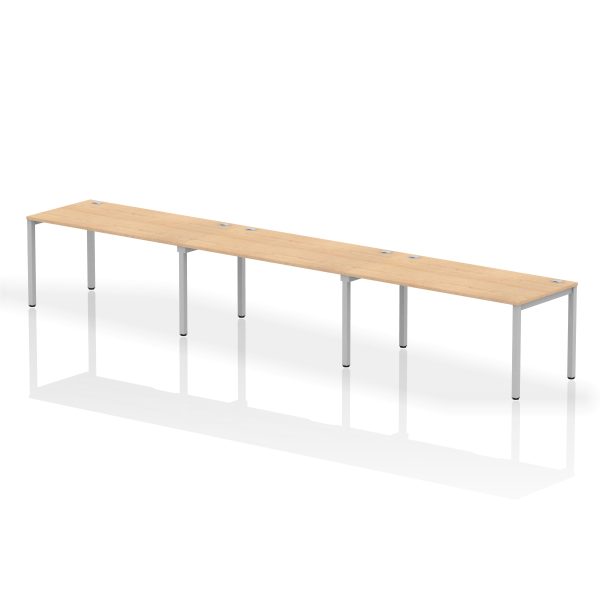 Pulse Single Row Bench Desk - 3 Person - Image 29