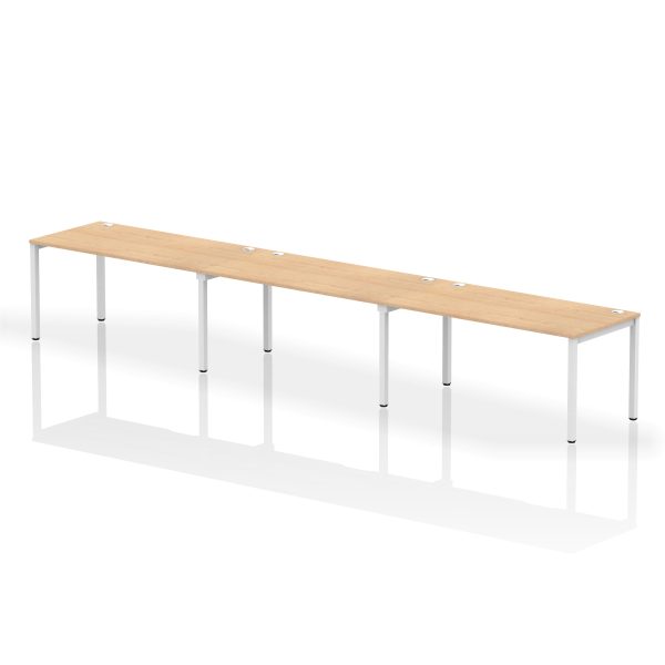 Pulse Single Row Bench Desk - 3 Person - Image 30