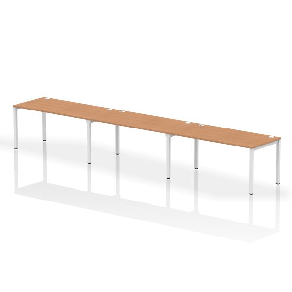 Pulse Single Row Bench Desk - 3 Person - Image 32