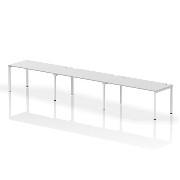 Pulse Single Row Bench Desk - 3 Person - Image 36