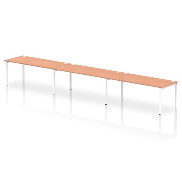 Pulse Single Row Bench Desk - 3 Person - Image 38
