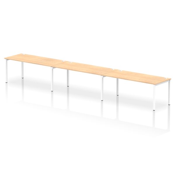 Pulse Single Row Bench Desk - 3 Person - Image 42