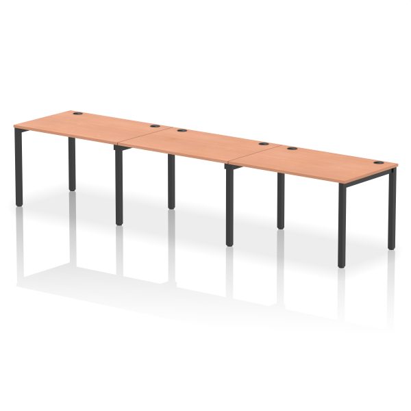 Pulse Single Row Bench Desk - 3 Person - Image 49