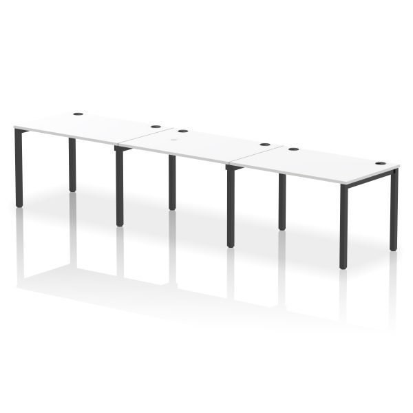 Pulse Single Row Bench Desk - 3 Person - Image 56