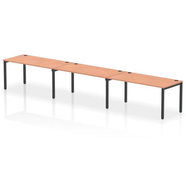 Pulse Single Row Bench Desk - 3 Person - Image 67