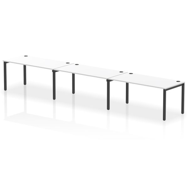 Pulse Single Row Bench Desk - 3 Person - Image 74