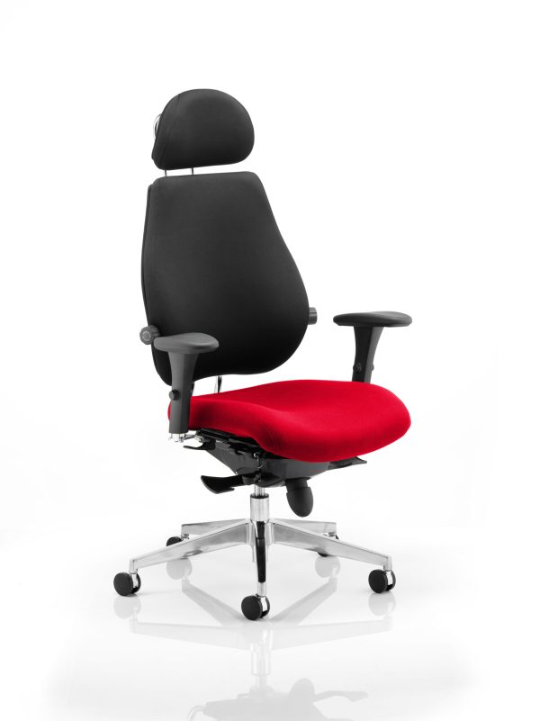Chiro Plus Ultimate High Back Ergonomic Posture Chair with Arms and Headrest - Image 3