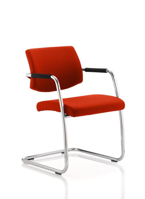 Hanna Medium Back Cantilever Visitor Chair with Arms - Image 4