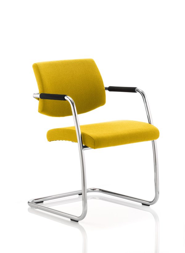 Hanna Medium Back Cantilever Visitor Chair with Arms - Image 5