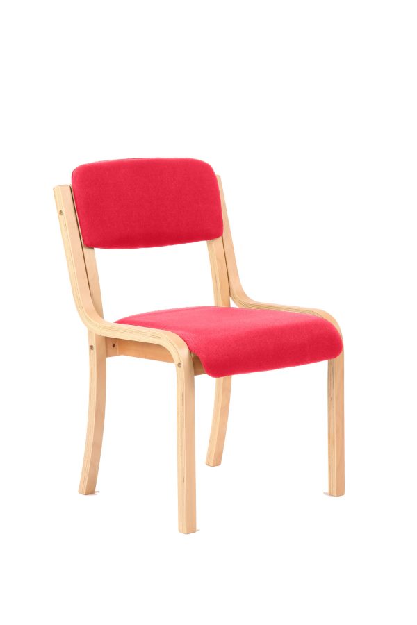 Drift Wooden Frame Visitor Chair with Arms - Image 11