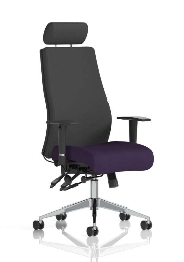 Onyx High Back Ergonomic Posture Chair with Height Adjustable Arms - Image 34