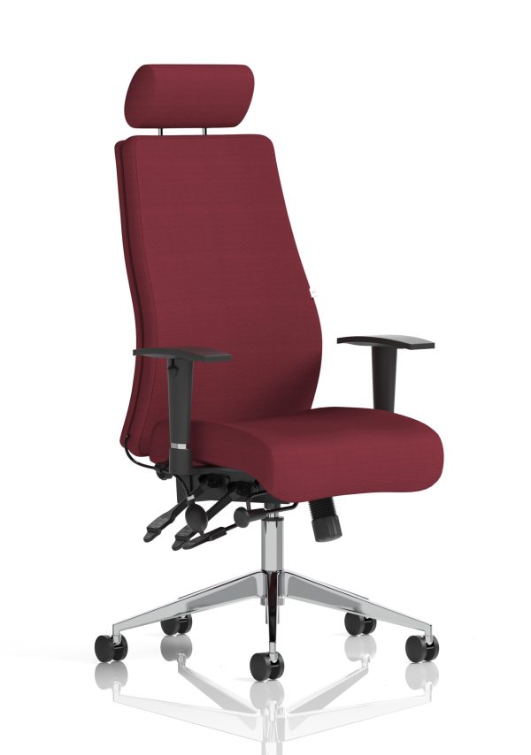 Onyx High Back Ergonomic Posture Chair with Height Adjustable Arms - Image 28