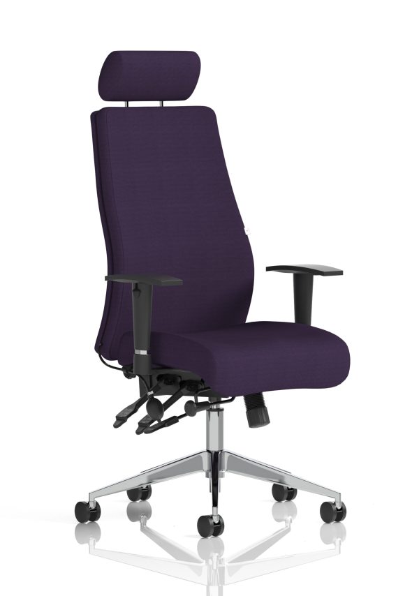 Onyx High Back Ergonomic Posture Chair with Height Adjustable Arms - Image 36