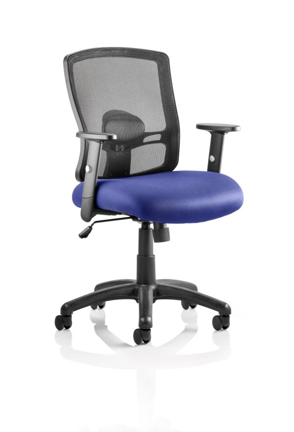 Portland Medium Mesh Back Task Operator Office Chair with Arms - Image 4