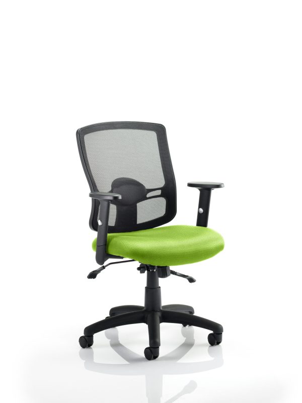 Portland II Medium Mesh Back Task Operator Office Chair with Arms - Image 3