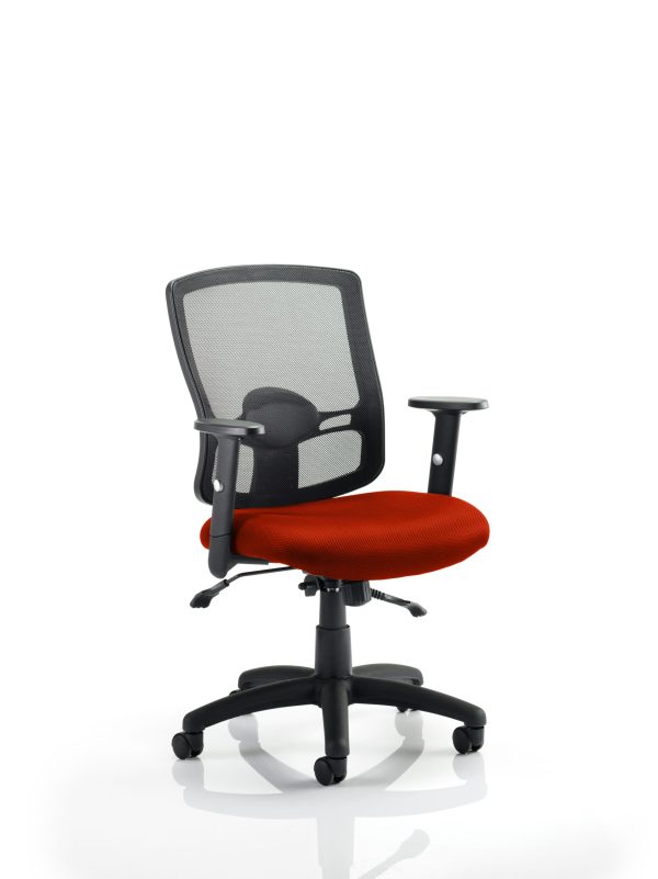 Portland II Medium Mesh Back Task Operator Office Chair with Arms - Image 5
