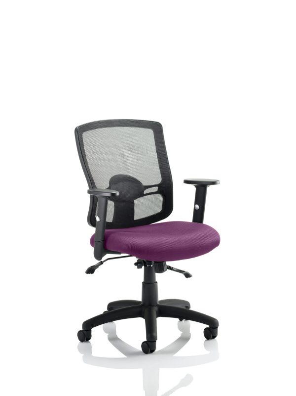 Portland II Medium Mesh Back Task Operator Office Chair with Arms - Image 9