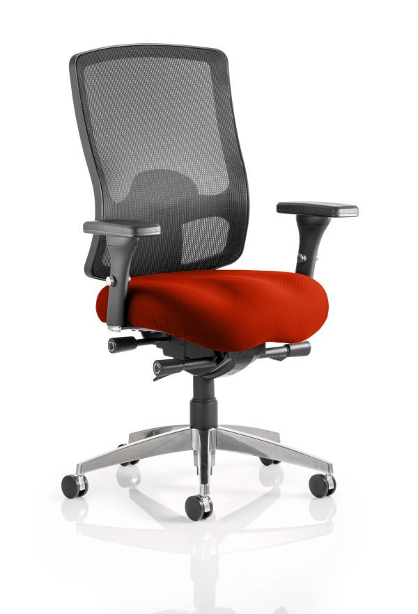 Regent High Mesh Back Ergonomic Task Operator Office Chair with Arms - Image 5