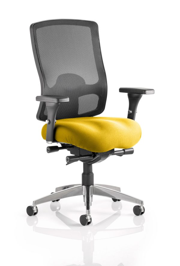 Regent High Mesh Back Ergonomic Task Operator Office Chair with Arms - Image 6