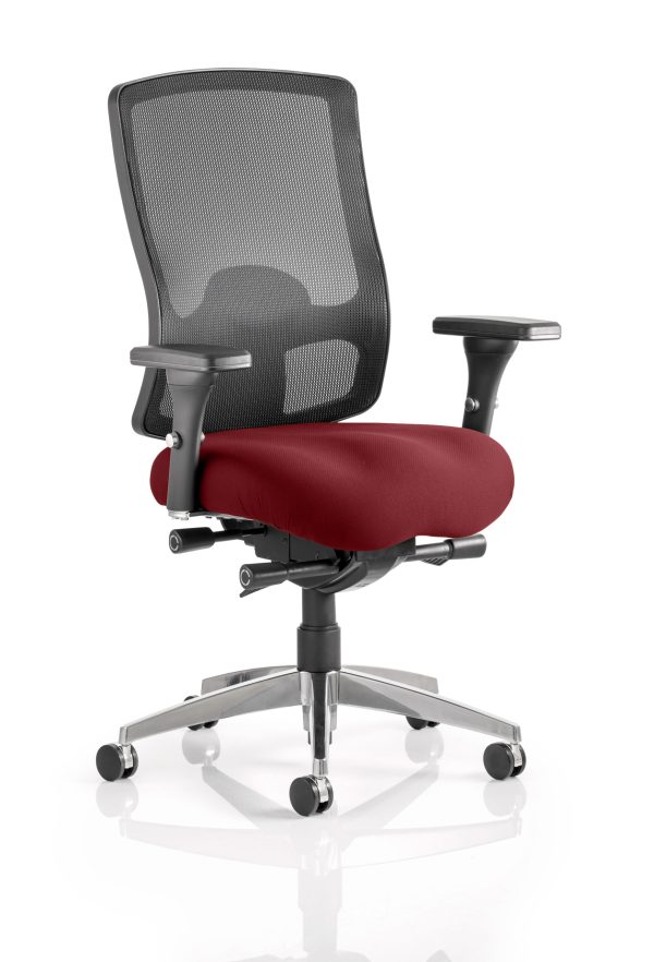 Regent High Mesh Back Ergonomic Task Operator Office Chair with Arms - Image 7