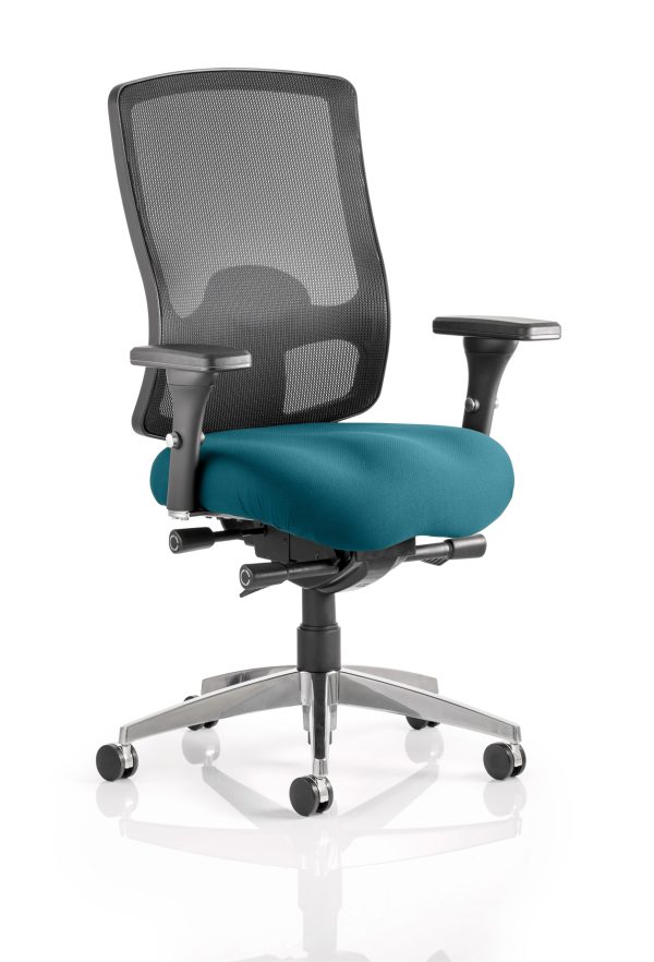 Regent High Mesh Back Ergonomic Task Operator Office Chair with Arms - Image 8