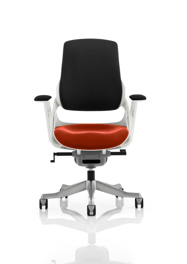 Zure High Back White Shell Executive Office Chair with Arms - Image 20