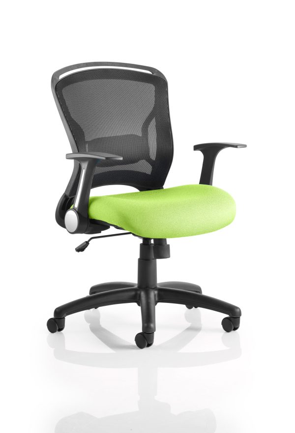 Zeus Medium Mesh Back Task Operator Office Chair with Arms - Image 3