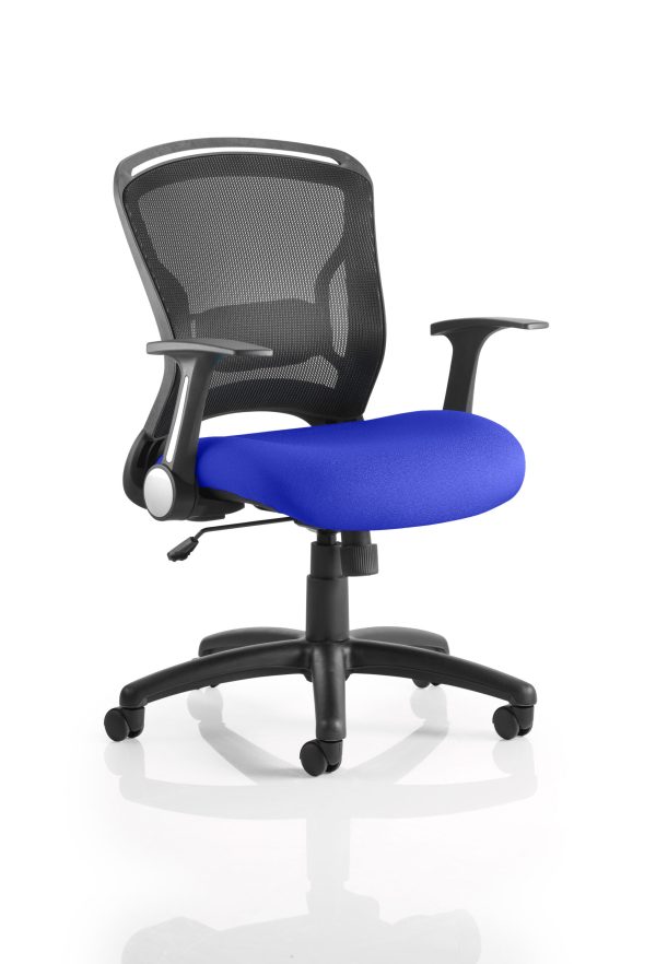 Zeus Medium Mesh Back Task Operator Office Chair with Arms - Image 4