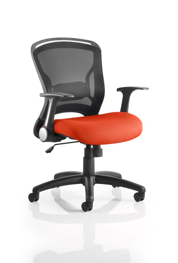 Zeus Medium Mesh Back Task Operator Office Chair with Arms - Image 5