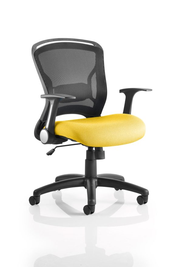 Zeus Medium Mesh Back Task Operator Office Chair with Arms - Image 6