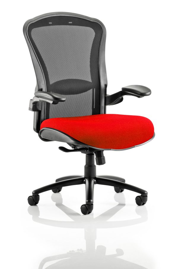 Houston High Mesh Back Heavy Duty Task Operator Office Chair with Arms - Image 2