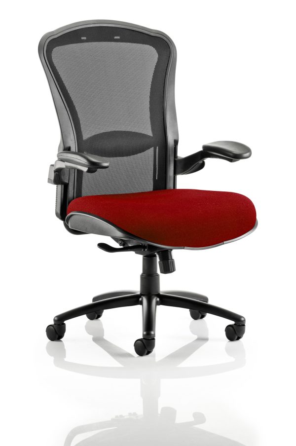 Houston High Mesh Back Heavy Duty Task Operator Office Chair with Arms - Image 3