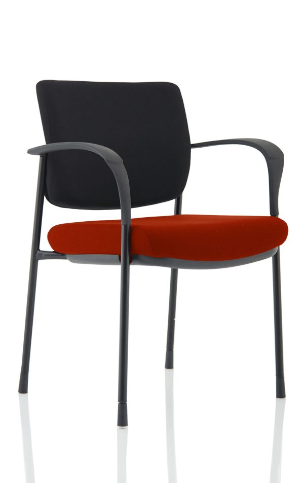 Dewdrop Deluxe Medium Back Stacking Visitor Office Chair with Arms - Image 2