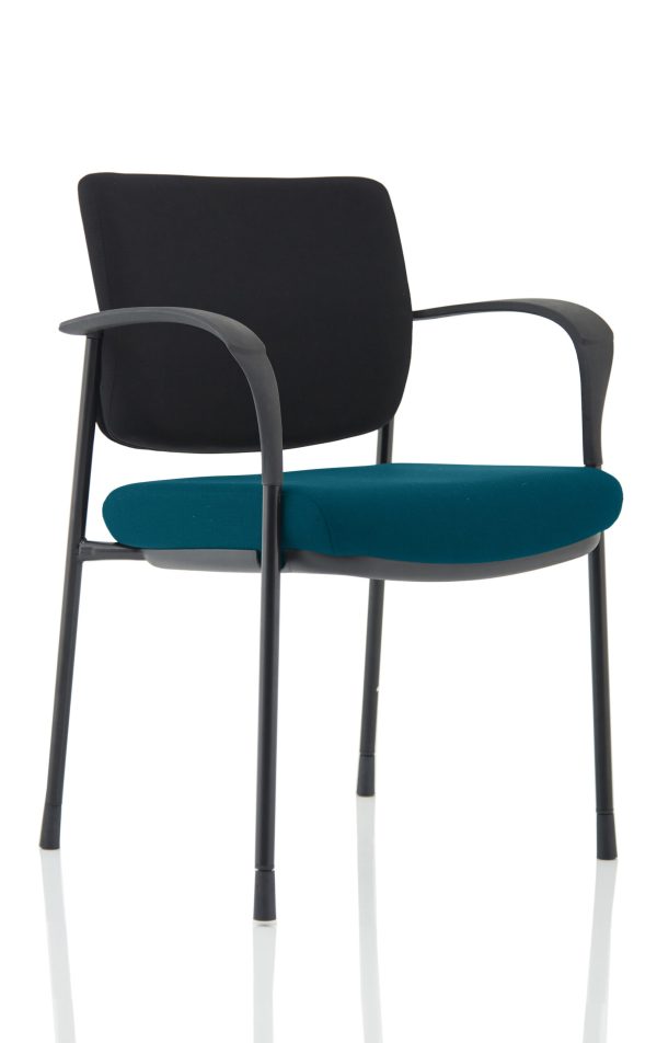 Dewdrop Deluxe Medium Back Stacking Visitor Office Chair with Arms - Image 3