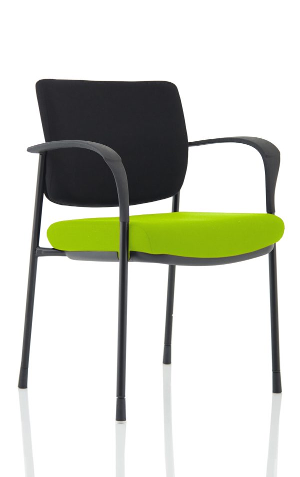 Dewdrop Deluxe Medium Back Stacking Visitor Office Chair with Arms - Image 4