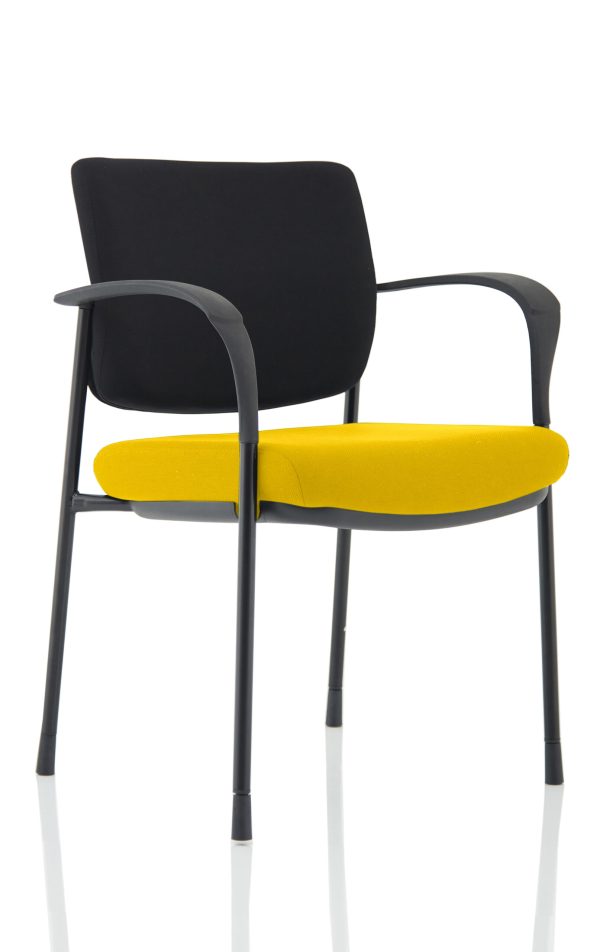 Dewdrop Deluxe Medium Back Stacking Visitor Office Chair with Arms - Image 5