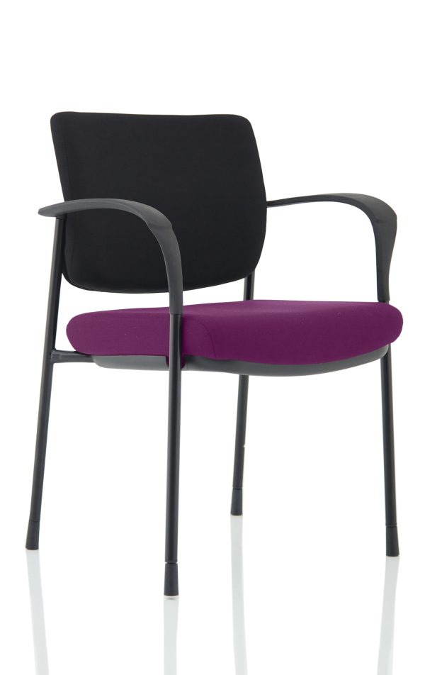 Dewdrop Deluxe Medium Back Stacking Visitor Office Chair with Arms - Image 8