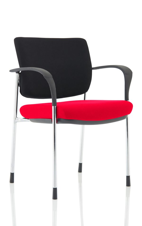 Dewdrop Deluxe Medium Back Stacking Visitor Office Chair with Arms - Image 9
