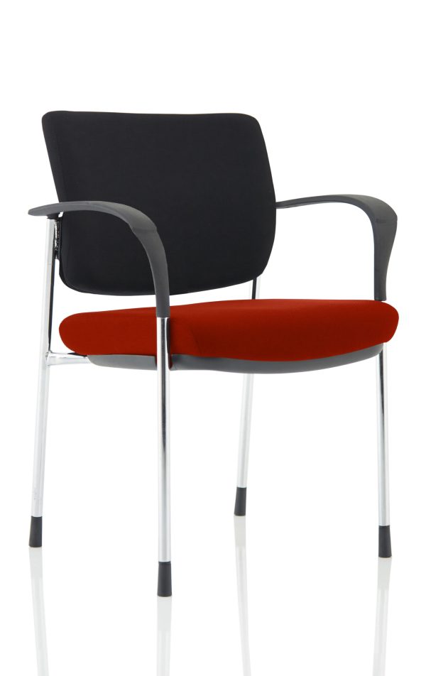 Dewdrop Deluxe Medium Back Stacking Visitor Office Chair with Arms - Image 10