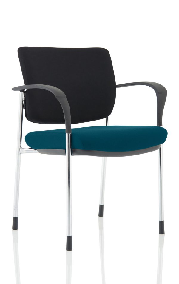 Dewdrop Deluxe Medium Back Stacking Visitor Office Chair with Arms - Image 11