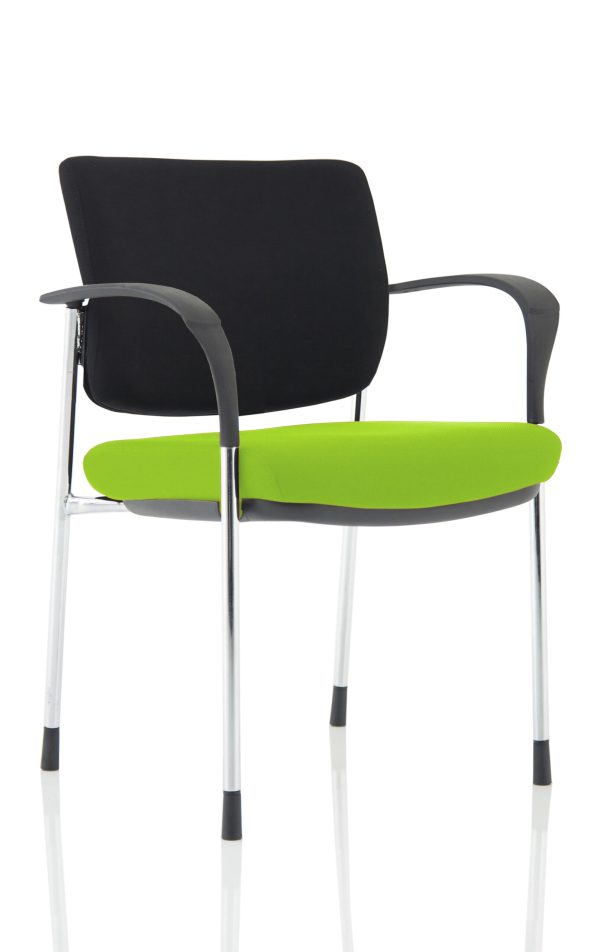 Dewdrop Deluxe Medium Back Stacking Visitor Office Chair with Arms - Image 12