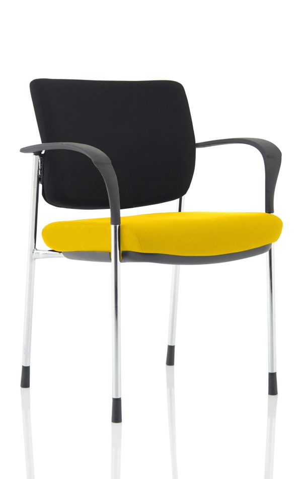 Dewdrop Deluxe Medium Back Stacking Visitor Office Chair with Arms - Image 13