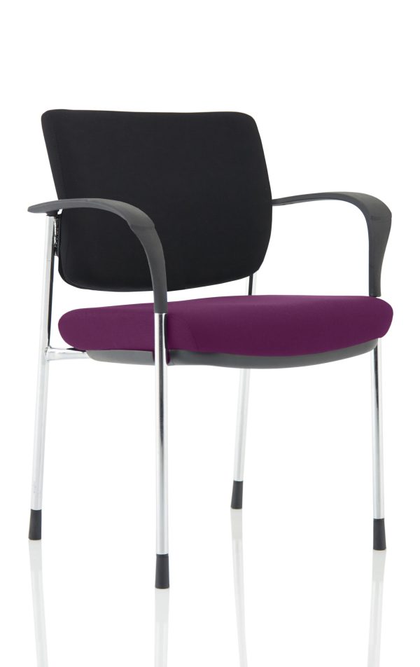 Dewdrop Deluxe Medium Back Stacking Visitor Office Chair with Arms - Image 16