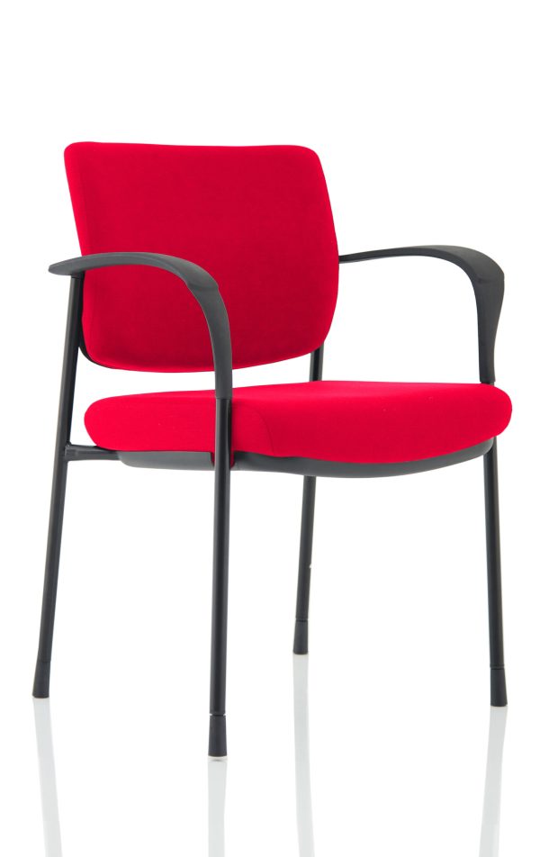 Dewdrop Deluxe Medium Back Stacking Visitor Office Chair with Arms - Image 17
