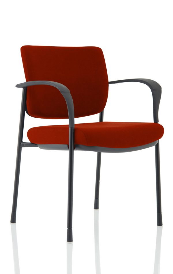 Dewdrop Deluxe Medium Back Stacking Visitor Office Chair with Arms - Image 18